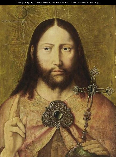 Christ As Salvator Mundi - (after) Quinten Massys