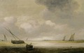 Shipping In A Calm With A Fishing Boat In The Foreground, And A Fortified Harbour In The Background - Hendrik van Anthonissen