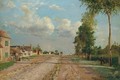 La Route De Rocquencourt - Camille Pissarro