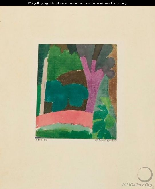 Kl. Parklandschaft (Small Park Landscape) - Paul Klee