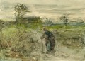 A Peasant Woman In A Landscape - Jozef Israels