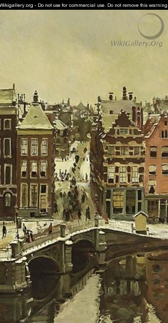 Amsterdam Im Schnee - Alexander Friedrich Werner