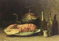 A Still Life With A Lobster - Guillaume-Romain Fouace