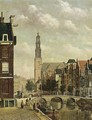 A View Of The Prinsengracht With The Westerkerk, Amsterdam - Oene Romkes De Jongh