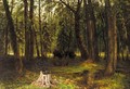Bison In The Woods - Yakov Ivanovich Brovar