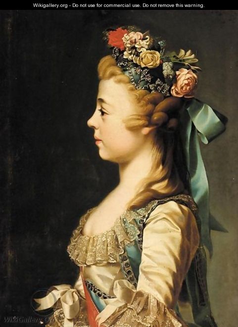 A Portrait Of Grand Duchess Alexandra Pavlovna In Childhood, C.1791 - (after) Dmitry Levitsky
