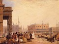View Of The Doge's Palace From The Dogana, Venice - Edward Pritchett