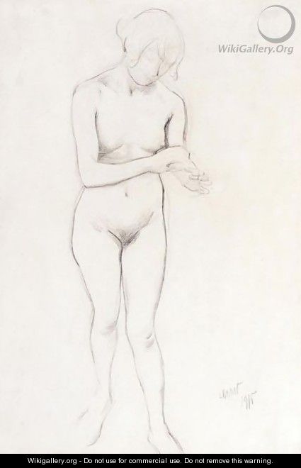 Female Nude - Lev Samoilovich Bakst