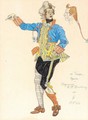 Costume Design For Fyodor Chaliapin In The Role Of Tonio The Clown From The Opera 'Pagliacci' - Aleksandr Jakovlevic Golovin