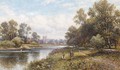 Fishing On The Thames - Alfred Glendening