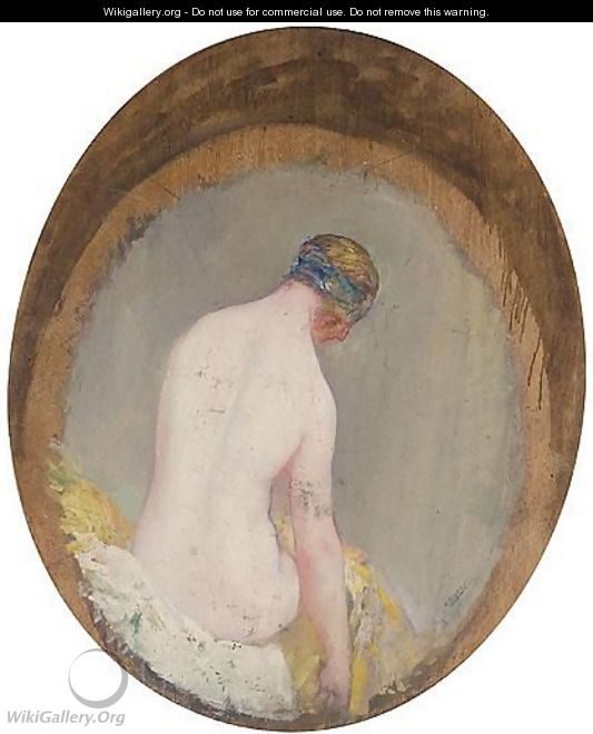 Study Of A Seated Nude - Pierre Amede Marcel-Beronneau