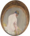 Study Of A Seated Nude - Pierre Amede Marcel-Beronneau