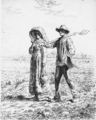 Le Depart Pour Le Travail - Jean-Francois Millet