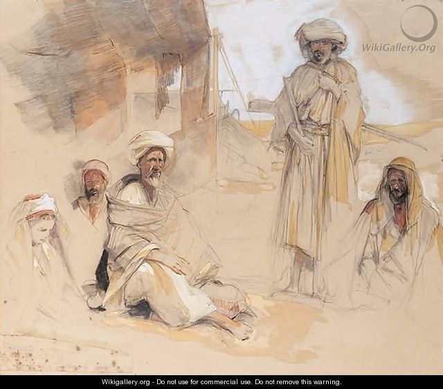 Study Of A Bedouin Encampment In The Desert - John Frederick Lewis