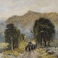 A Funeral At Bettwys-Y-Coed Church, North Wales - David Cox