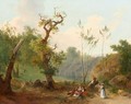 Scene Galante A L'Oree D'Un Bois - Nicolas-Didier Boguet