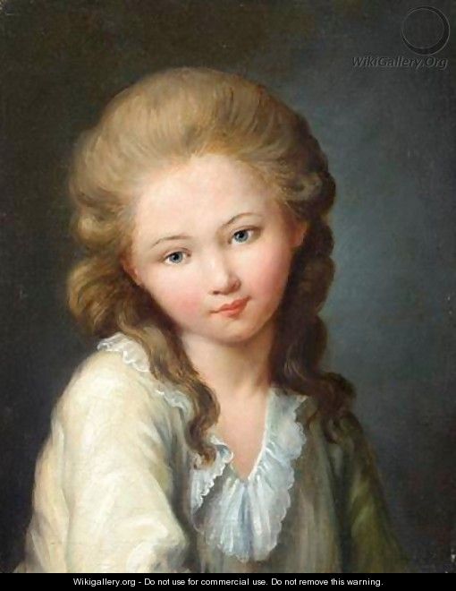 Portrait De Jeune Fille - Ecole Francaise, Xixeme Siecle