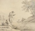 Pecheurs Au Bord De L'Eau - Claude-joseph Vernet