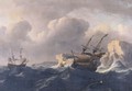 Shipping In A Storm Off A Rocky Coast - Ludolf Backhuysen