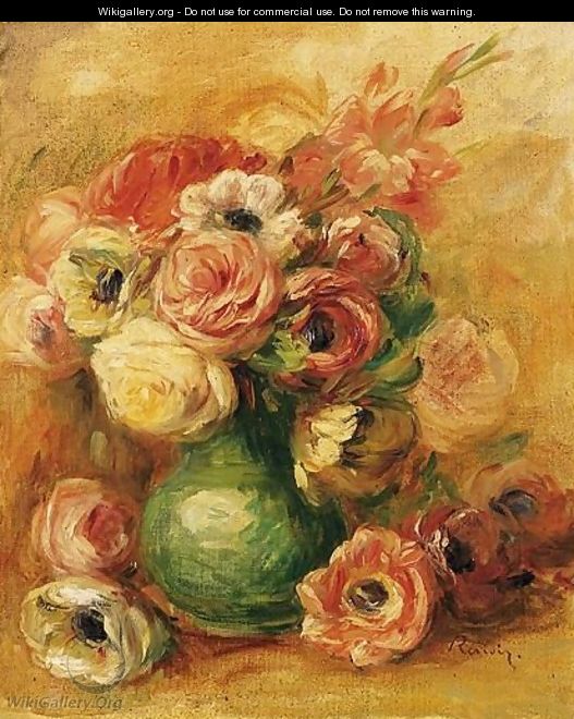 Nature Morte Aux Roses - Pierre Auguste Renoir