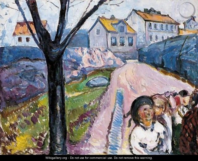 Street In Kragero - Edvard Munch