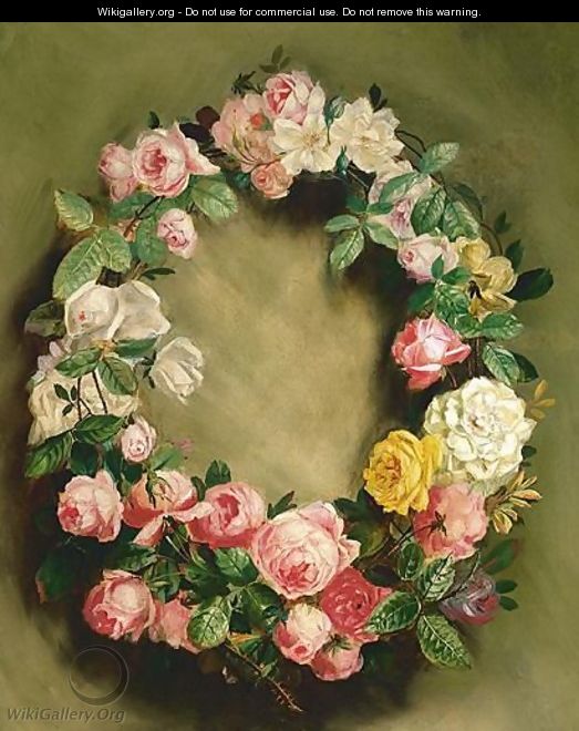 Couronne De Roses - Pierre Auguste Renoir