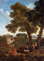 Classical Landscape With Shepherds - (after) Jan Frans Van Orizzonte (see Bloemen)