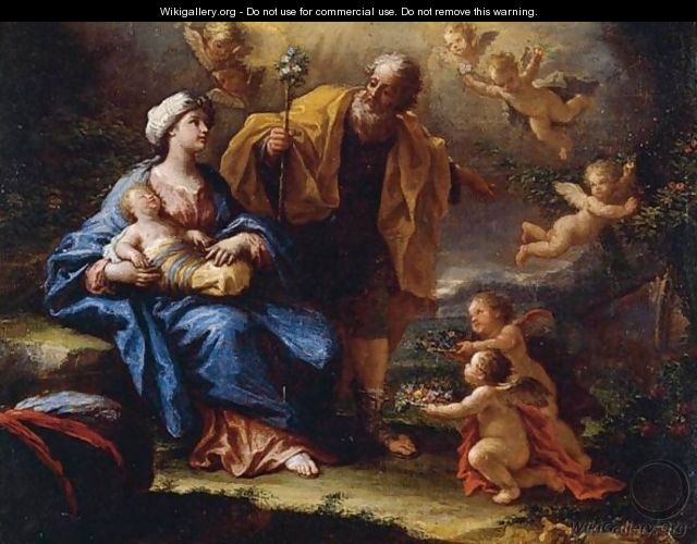 The Holy Family - Paolo di Matteis