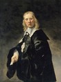 Portrait Of A Gentleman, Three-Quarter Length, In Black Costume, Holding A Letter - Franco-Dutch School