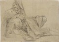 Study Of A Fallen, Draped Figure - (after) Sisto Badalocchio