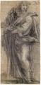 Study Of A Male Saint Holding A Cross - Giovanni Antonio Sogliani