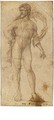 A Standing Male Nude, One Foot On A Turtle - Milanese School