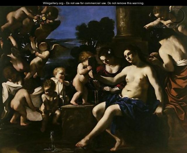 The Toilet Of Venus - Giovanni Francesco Guercino (BARBIERI)