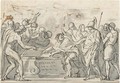Sketch Of A Triumphal Procession, And A Study For The Figure Of Alexander - Jacques Louis David