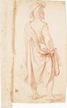 A Man Seen From Behind Wearing A Cloak And A Hat - (after) Cristofano Allori