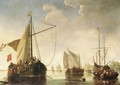 Shipping On The River Maas At Dordrecht - (after) Aelbert Cuyp
