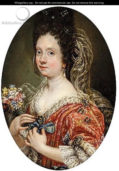 Portrait Of Eleonora Boncompagni Borghese (1642-1695) - (after) Giovanni Battista (Baciccio) Gaulli