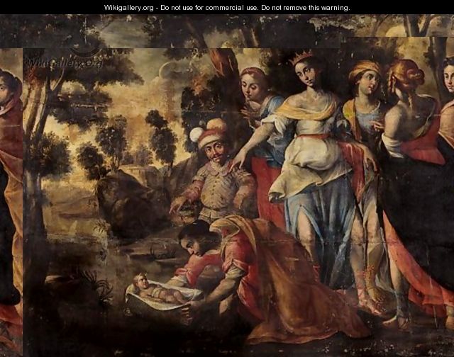 The Finding Of Moses - Bolognese School