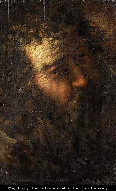 A Head Study Of A Bearded Man, Possibly Saint Joseph - Emilian School