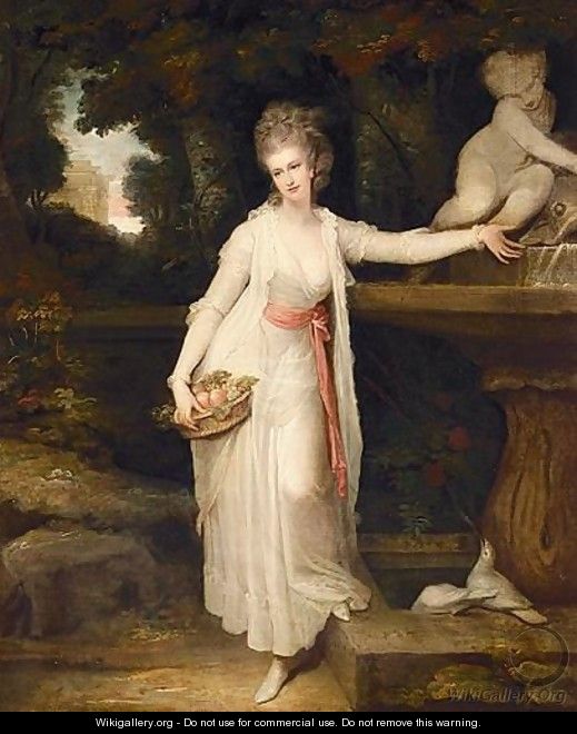 Portrait Of Mary Curzon, Lady Stawell (1760-1804) - Richard Cosway
