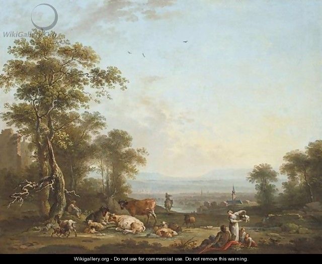 A Pastoral Landscape - (after) Jean-Baptiste-Charles Claudot, Called Clau Nancy