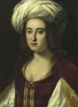 Portrait Of A Lady In A Turban, Said To Be Claudia Di Fernando Di Medici - Florentine School