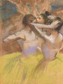 Les Trois Danseuses Jaunes - Edgar Degas