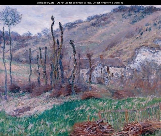 Val De Falaise En Hiver - Claude Oscar Monet