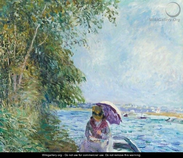 En Canot A Veneux - Apres-Midi De Septembre - Alfred Sisley