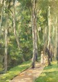 Die Birkenallee Im Wannseegarten Nach Westen (Alley Of Birches In The Wannsee Garden To The West) - Max Liebermann