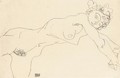 Liegende (Reclining Nude) - Egon Schiele