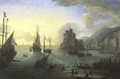 View Of A Southern Port - (after) Pierre Puget
