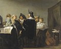 Elegant Figures In An Interior - (after) Pieter Codde