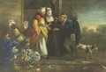 A Merchant And His Wife With A Tinker - French School